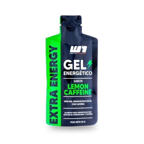 Caja 24 Geles energéticos con cafeina 40mg + BCAAs Limón-1