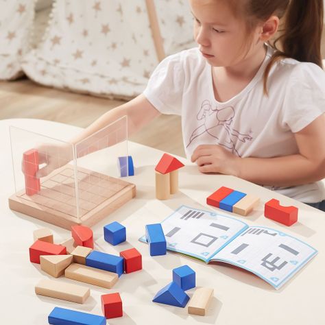 Juego De Bloques 3d De Construcción Hechos De Madera.-2