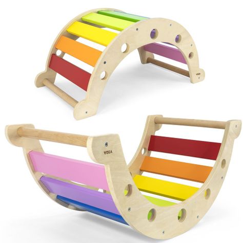 Juego Madera Equilibrio Arcoiris-2