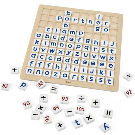 Juego Madera Matematicas y Alfabeto 101 pz -0