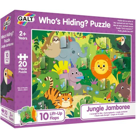 Puzzle Rompezabezas de Ventanas de Animales de la Jungla-2