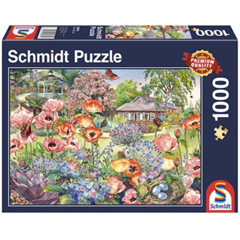 Puzzle 1.000 piezas Jardin florecido-0