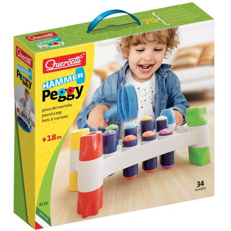 Juguete bebé Martillar Banco Peggy 34 piezas -0