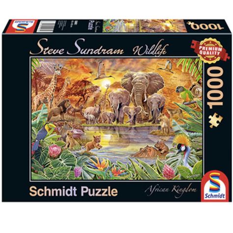 Puzzle 1.000 piezas Fauna africana-0