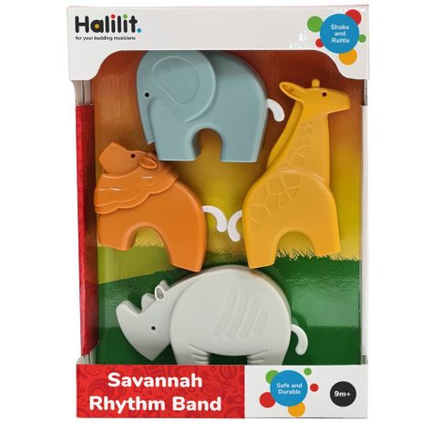 Juguete musical Animales con sonido savana set 4-0