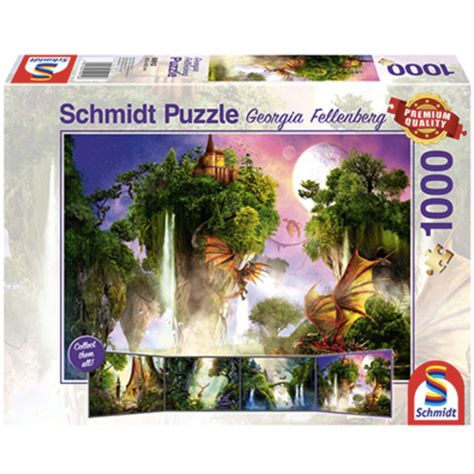 Puzzle 1.000 piezas Dragones del bosque-0