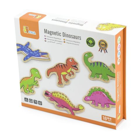  Juguetes Madera Magneticos Dinosaurios 20 Pz-1