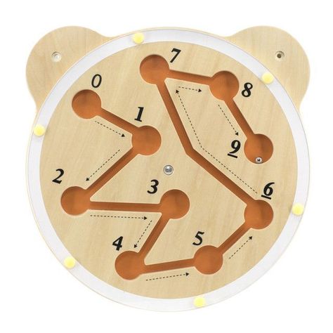 Juego Madera Pared Oso Laberinto -0