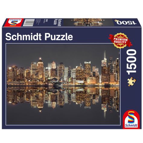 Puzzle 1.500 piezas Nueva York en la noche-0