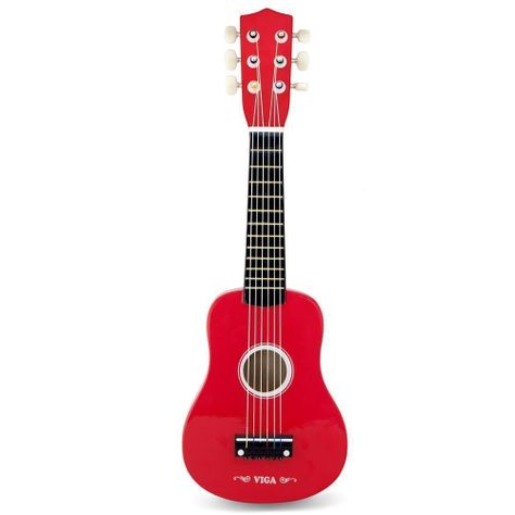 Guitarra Madera Roja-0