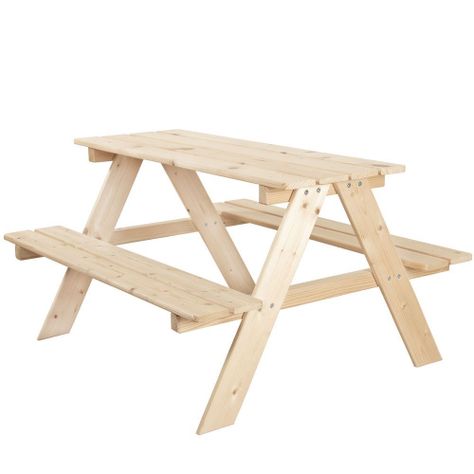 Mesa con bancas madera-0