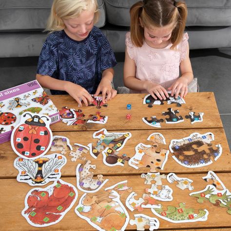 Juego Puzzle Rompecabezas de Animales. 6 Animales.-4