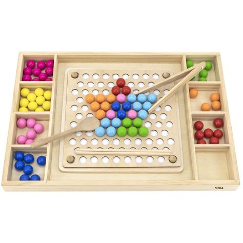 Juego Madera Mosaico Catch & Match-0