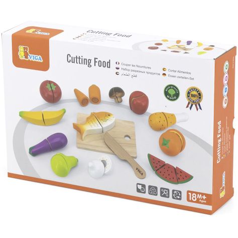 Juego de cortar comida con 27 piezas.-2