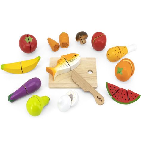 Juego de cortar comida con 27 piezas.-1