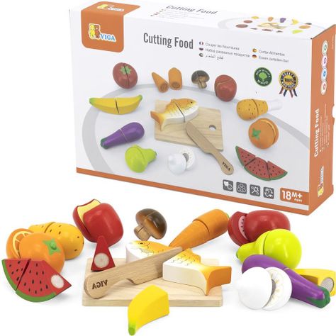 Juego de cortar comida con 27 piezas.-4