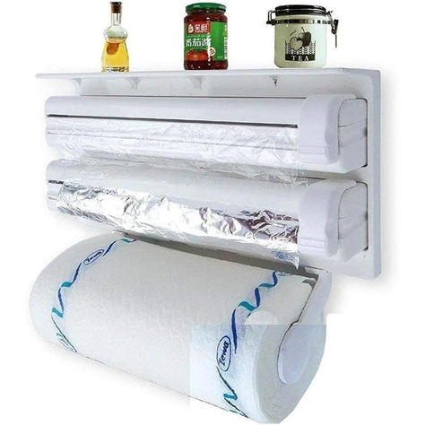 Dispensador corta fácil triple papel de cocina-0