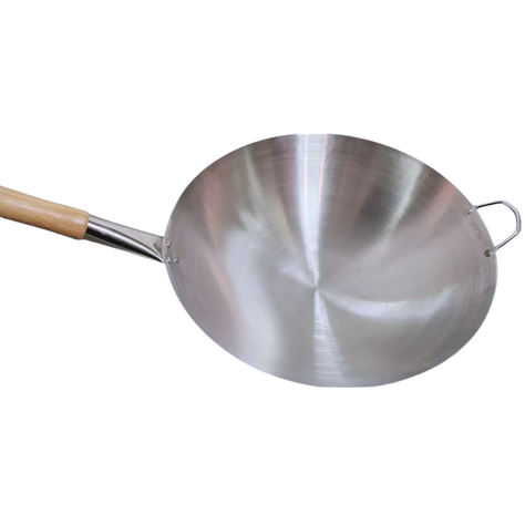 Wok tradicional chino de 45cm acero al carbono-6