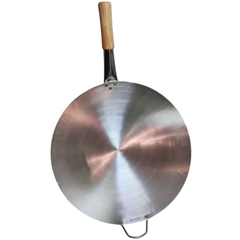 Wok tradicional chino de 45cm acero al carbono-7