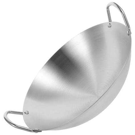 Wok disco tradicional chino de 50cm acero al carbono-1