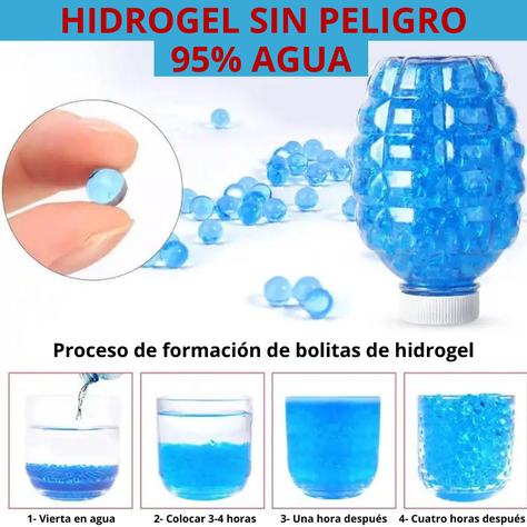 Pistola de hidrogel automática de juguete + 1000 Bolitas regalo-4