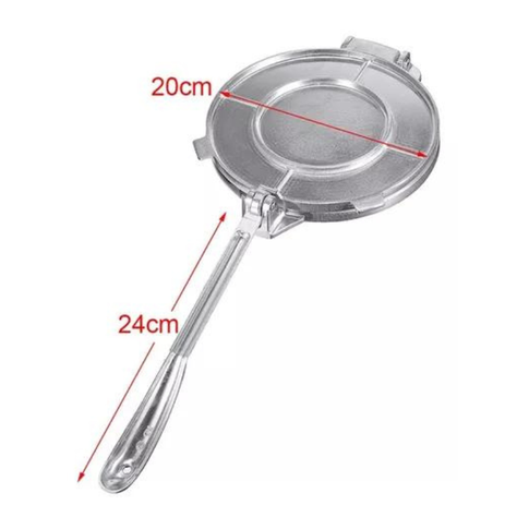 Prensa para tortillas 20cm cocina acero inoxidable-3