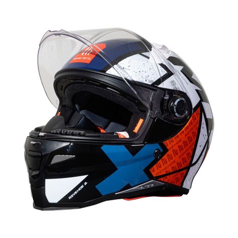 Casco MT Revenge 2 S Light B0 Perla Brillo-1