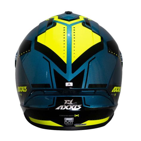 Casco De Moto Axxis Draken S Sonar E17 Azul Brillo-4
