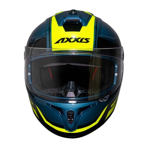 Casco De Moto Axxis Draken S Sonar E17 Azul Brillo-3