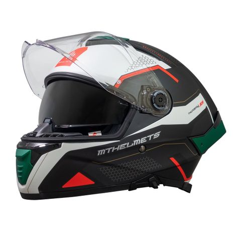 Casco Mt Helmets Thunder 4 Jerk Verde Perla Mate + Pinlock-2