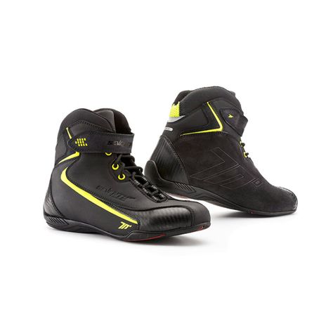 Bota De Moto Seventy Sd-bc6 Negro/amarillo Fluor - Unisex-0