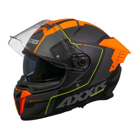 Casco Axxis Hawk SV Spear B24 Naranja Mate-2