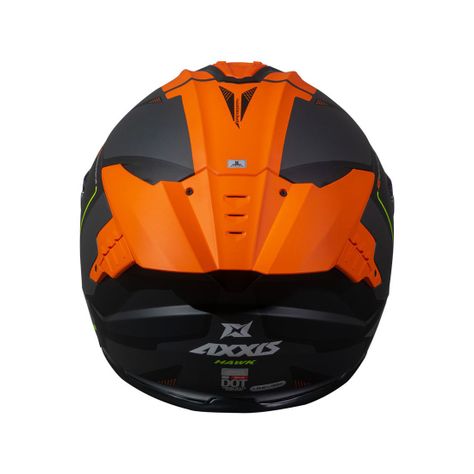 Casco Axxis Hawk SV Spear B24 Naranja Mate-4