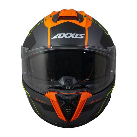 Casco Axxis Hawk SV Spear B24 Naranja Mate-3