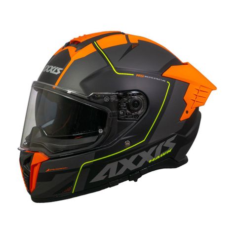 Casco Axxis Hawk SV Spear B24 Naranja Mate-1
