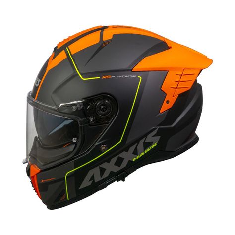 Casco Axxis Hawk SV Spear B24 Naranja Mate-0