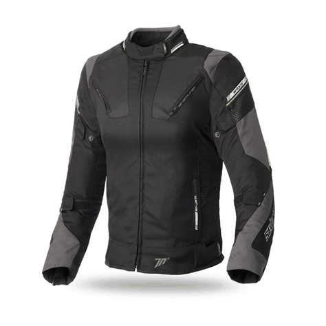 Chaqueta para Moto Mujer Seventy SD-JR71 Invierno Racing Negra/Amarillo Fluor-0