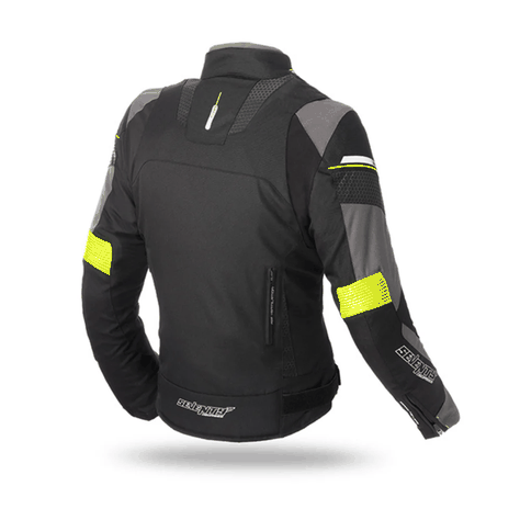 Chaqueta para Moto Mujer Seventy SD-JR71 Invierno Racing Negra/Amarillo Fluor-1