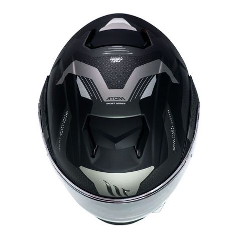 Casco de Moto MT Helmets - ATOM SV Híbrido E2 Gris Mate + Antiempañante Fogoff-5
