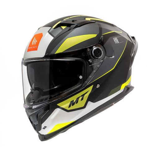 Casco MT Braker SV Pursuit B3 Amarillo Fluor Mate-0