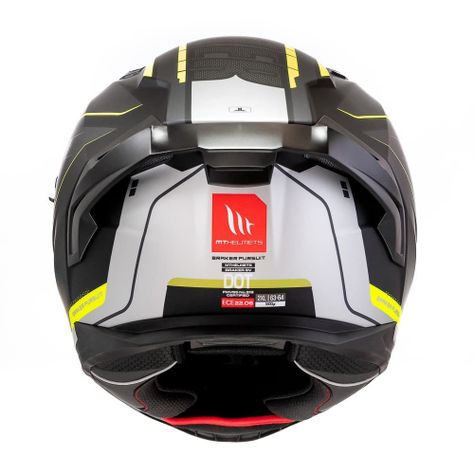 Casco MT Braker SV Pursuit B3 Amarillo Fluor Mate-4