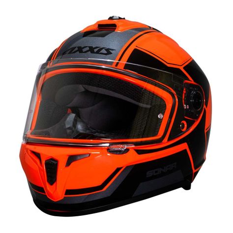Casco De Moto Axxis Draken S C5 Sonar Rojo Brillo-1
