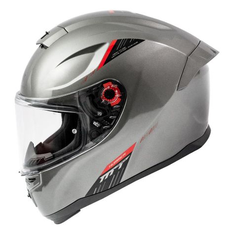 Casco De Moto Mt Helmets Hummer Solid Titanium + Regalo-1