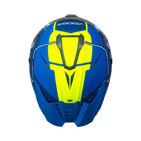 Casco Axxis Hawk SV Spear C13 Amarillo Fluor Brillo-5