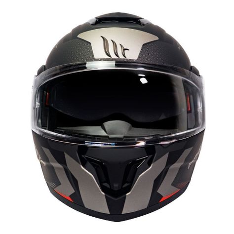 Casco de Moto MT Helmets - ATOM SV Híbrido F5 Rojo Mate + Antiempañante Fogoff-3