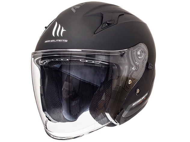 Casco De Moto Mt Helmets - Avenue Sv Solid - Negro Mate-0