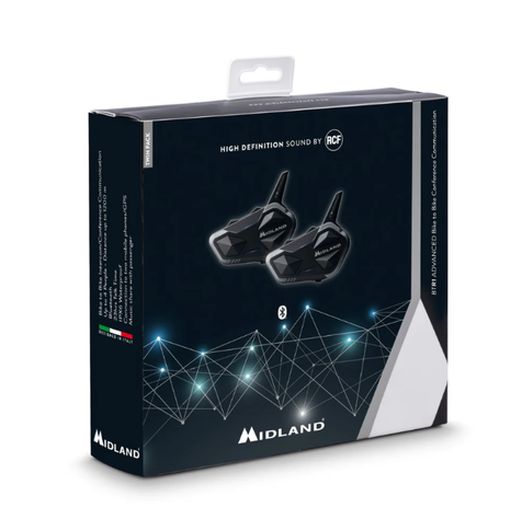 Intercomunicador Para Moto Midland Btr1 Advanced Doble-0