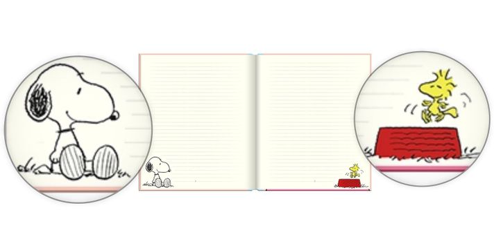 Libreta Lujo Cuaderno Notas SNOOPY FULL COLOR-2