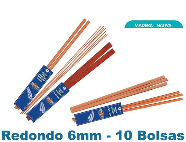 Palo Maqueta Redondo 6mm Rauli Bolsa (4uni) - 10bolsas-1