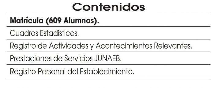 Libro Registro De Matricula Ed Parvularia reg Escolar-2